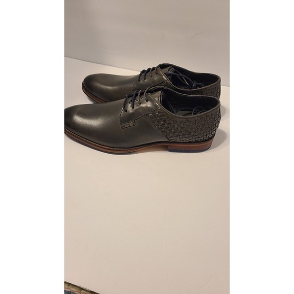 Thomas & Vine Mens Legion Dark Gray Oxfords NEW WOB Size 10 - Picture 3 of 6